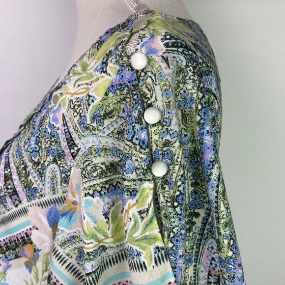 Anthropologie Maeve Maya Top Flutter Sleeve Blouse size 0 - Picture 9 of 10